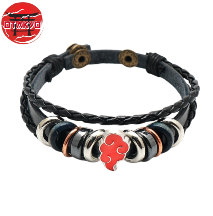 Bracelet Akatsuki "Symbole Du Nuage Rouge" - Naruto Shippuden™