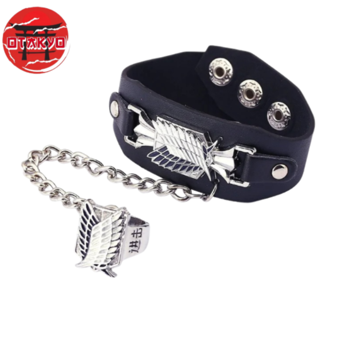 Bracelet + Bague "Bataillon D’Exploration" - Attaque Des Titans™