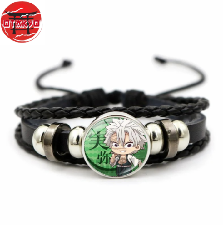 Bracelet Sanemi Shinazugawa "Style Chibi Du Vent" - Demon Slayer™