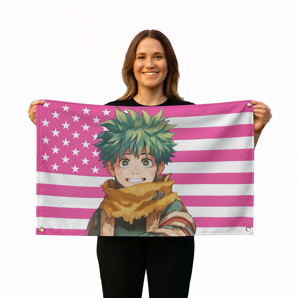 Drapeau Izuku Midoriya "Tenue De Survie" - My Hero Academia™