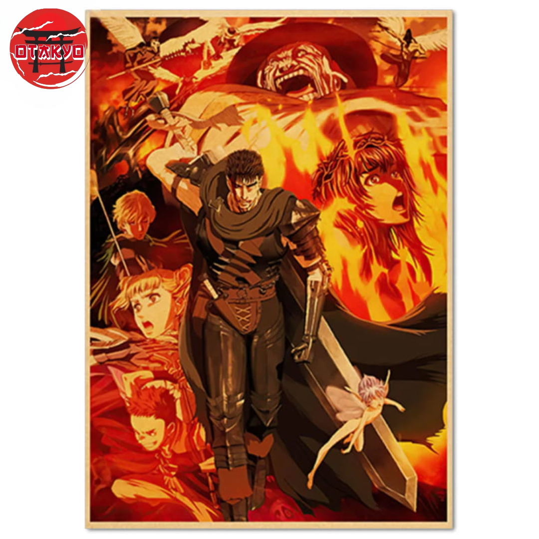 Poster Guts "La Vengeance du Guerrier" - Berserk™