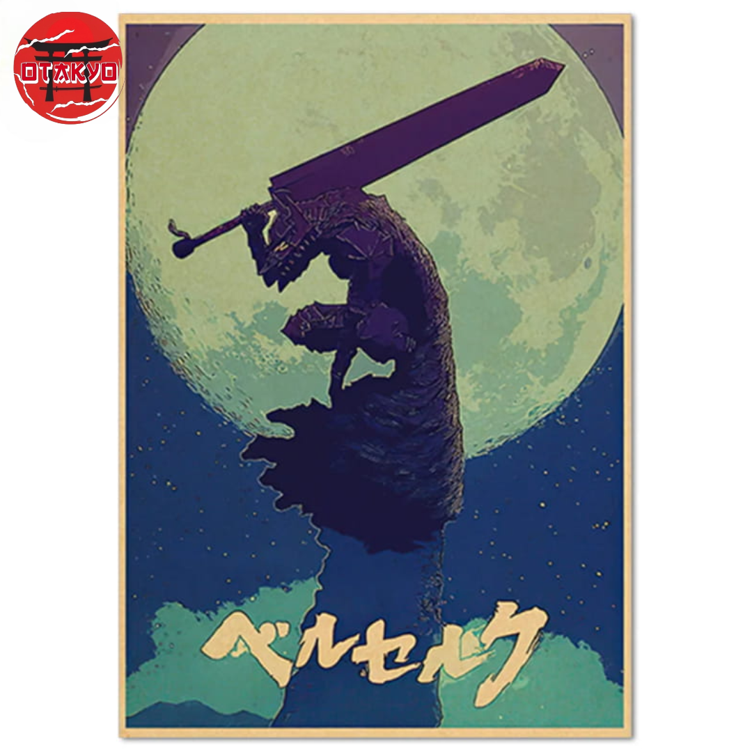 Poster Guts Lame Nocturne Bleu - Berserk™