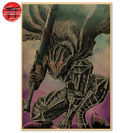 Poster Guts "Le Chevalier de l'Ombre" - Berserk™