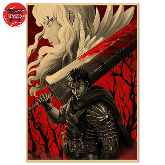 Poster Guts et Griffith "Une Triste Amitié" - Berserk™