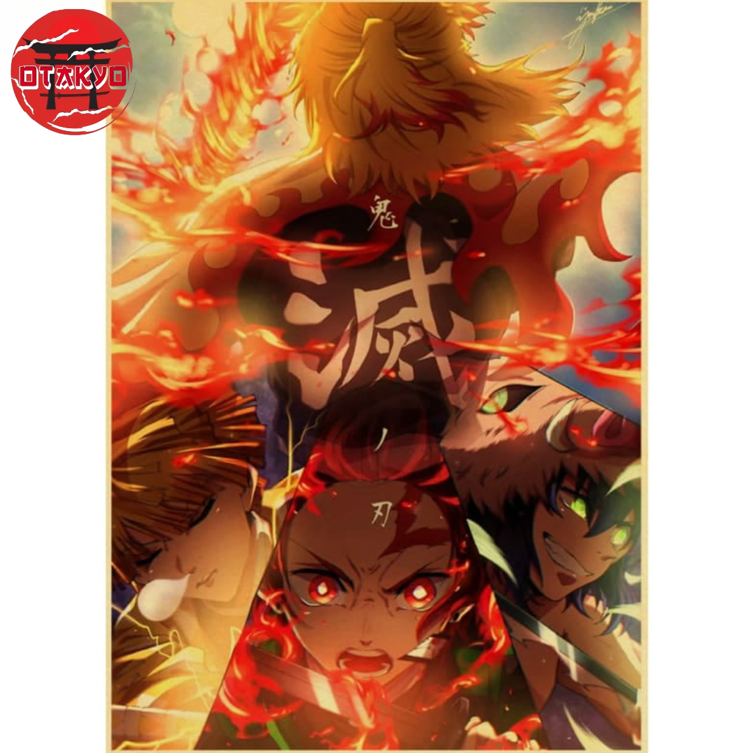 Poster Tanjiro x Rengoku - Demon Slayer™