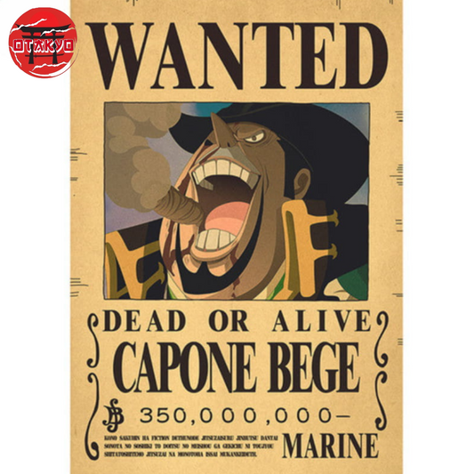 Poster Wanted Capone Bege - One Piece™