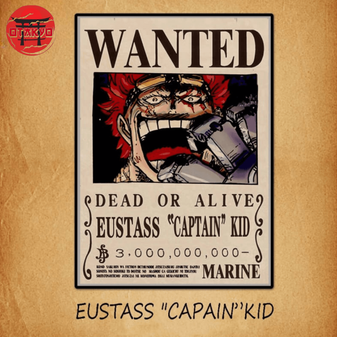 Poster Wanted Eustass "Captain Kid" - One Piece™