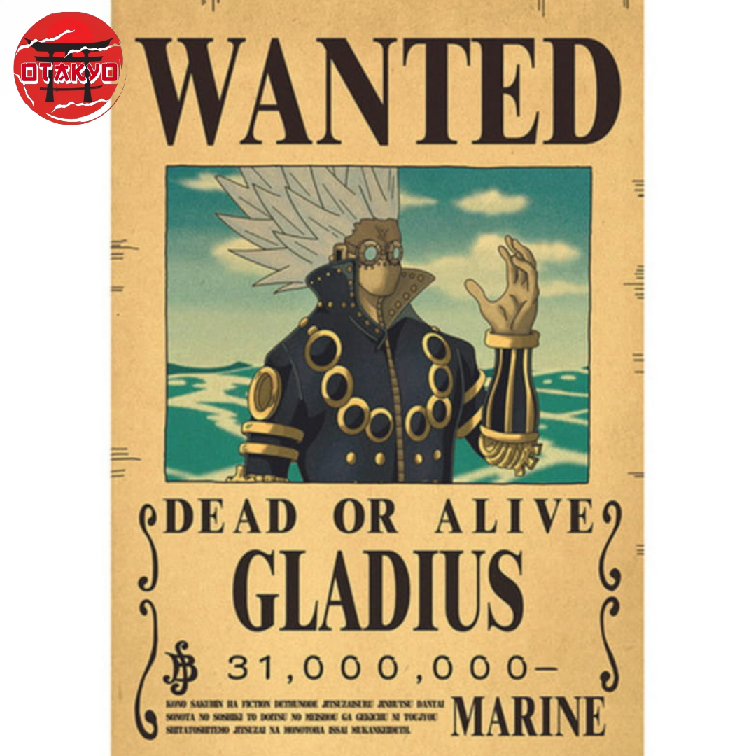Poster Wanted Gladius - One Piece™