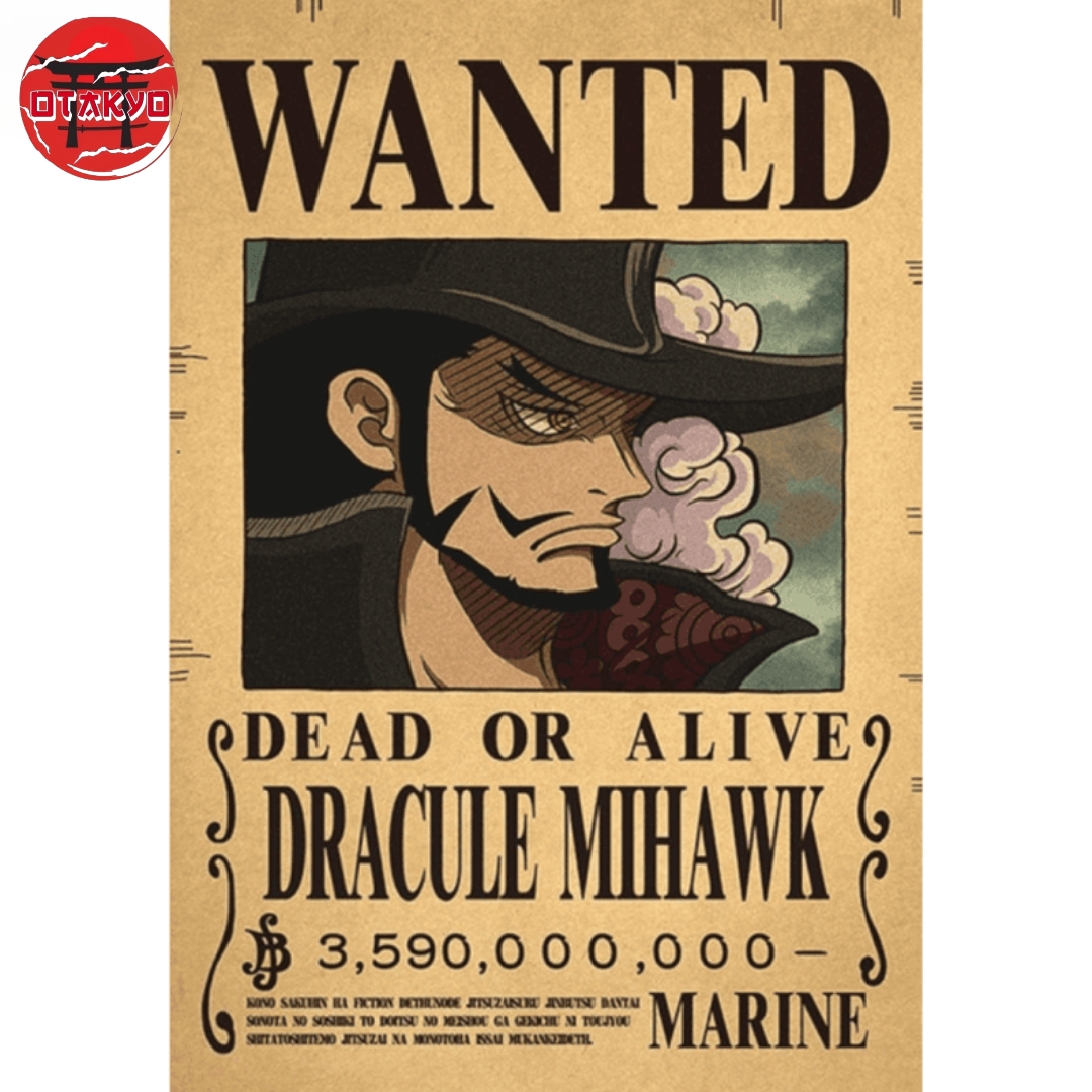 Poster Wanted Mihawk - One Piece™
