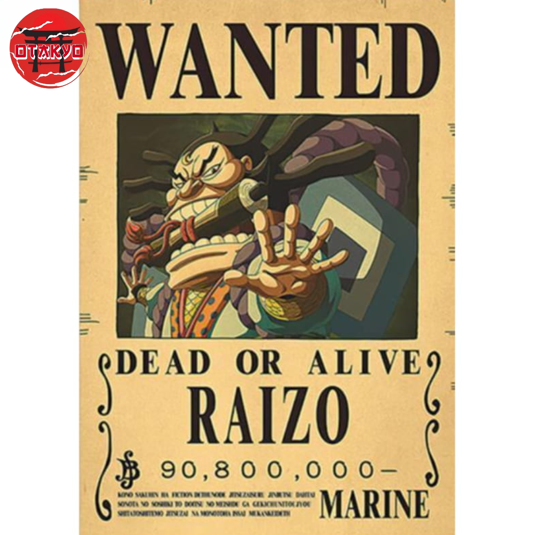 Poster Wanted Raizo - One Piece™