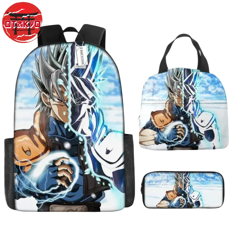 Cartable avec Trousse et Sacoche Kakashi x Vegeta DBGT - Naruto Shippuden™