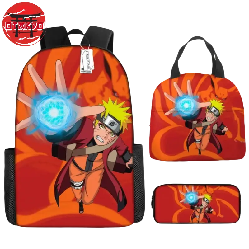 Cartable avec Trousse et Sacoche Naruto Ermite - Naruto Shippuden™