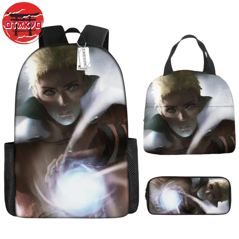 Cartable avec Trousse et Sacoche Naruto Hokage - Naruto Shippuden™