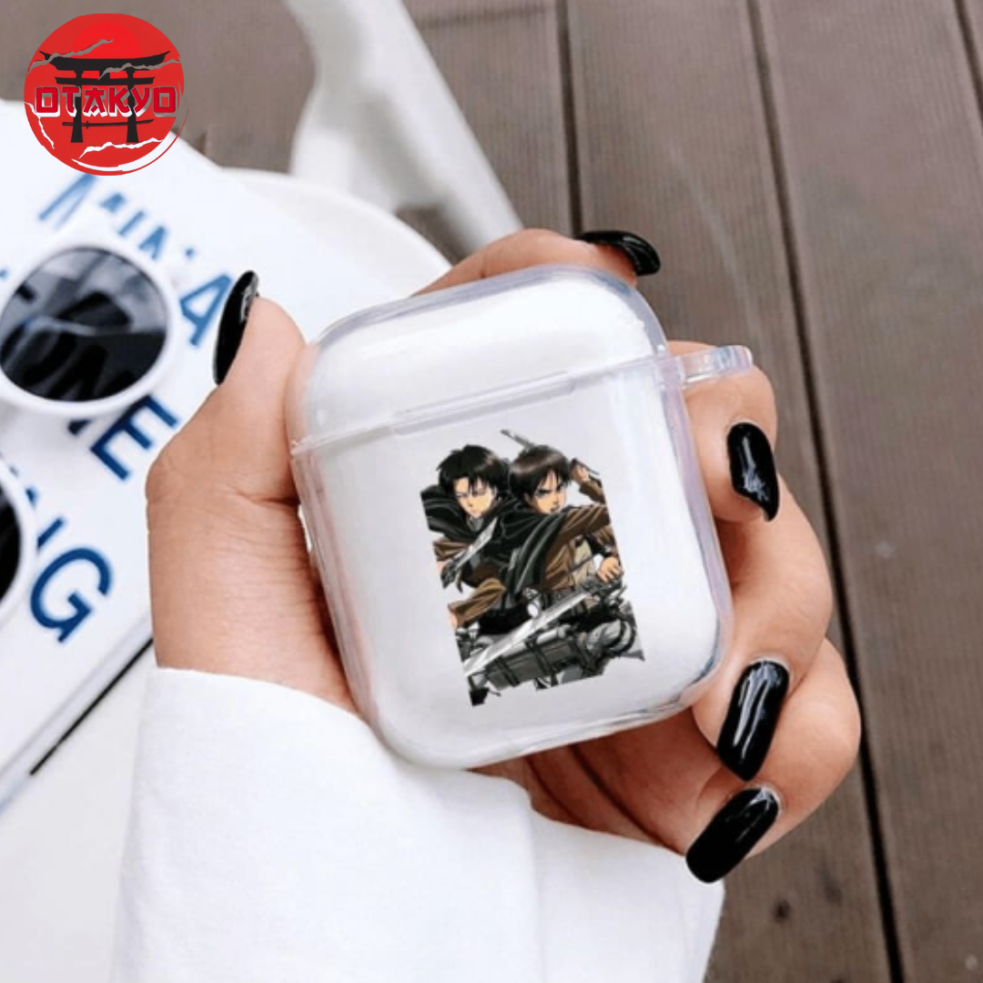 Coque Airpods Eren et Livaï - Attaque des Titans™