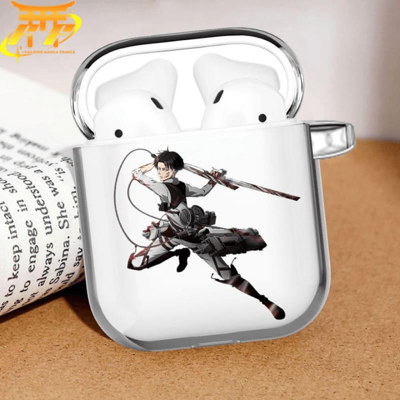Coque Airpods Livaï en mode combat- Attaque des Titans™ - Otakyo : N°1 des ventes de figurine en ligne