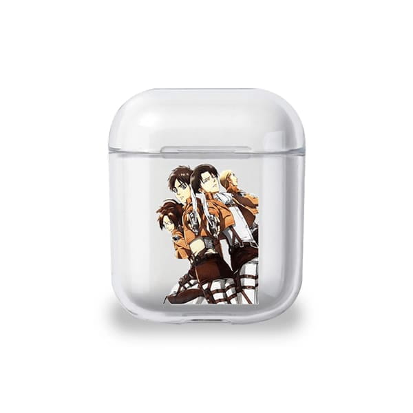 Coque Airpods Livaï, Eren et Hansi - Attaque des Titans™
