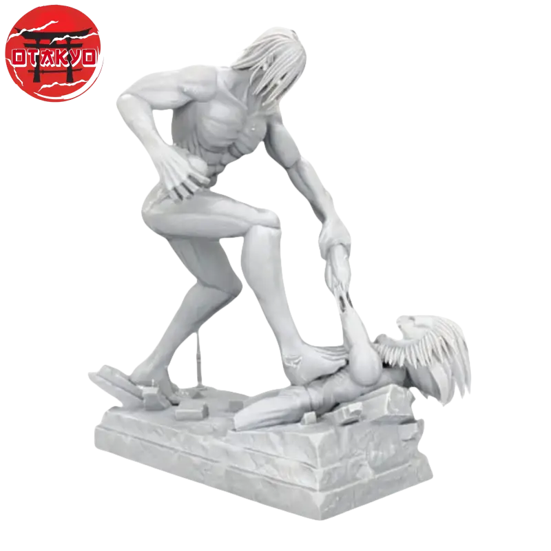 Figurine en résine du Titan Assaillant vs Titan Mâchoire -