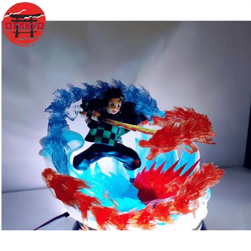 figurine tanjiro kamado dragon feu eau demon slayer