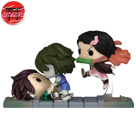Figurine POP Tanjiro & Nezuko vs. Le Démon du Temple - Demon Slayer™