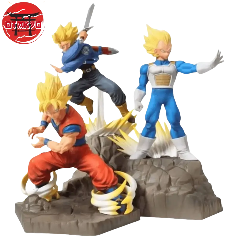 Figurine Son Goku, Vegeta et Trunks - Dragon Ball Z