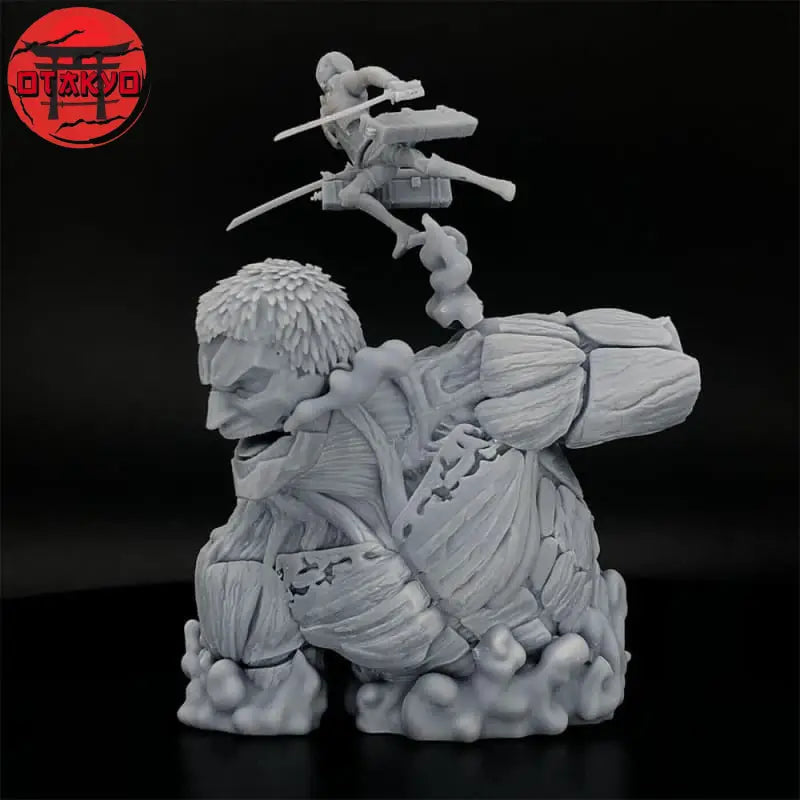 Figurine Titan Cuirassé vs Mikasa Ackerman - Attaque des Titan
