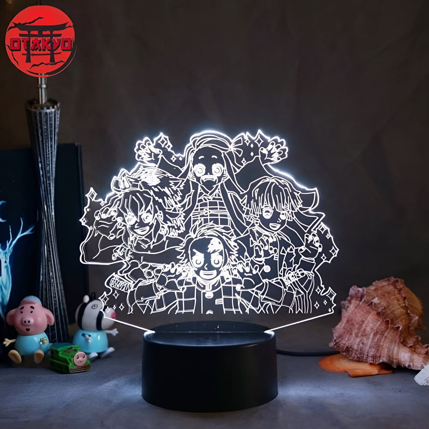 Lampe LED Tanjiro, Nezuko, Inosuke et Zenitsu - Demon Slayer™