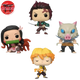 Lot 4 Figurines POP Tanjiro, Zenitsu, Nezuko et Inosuke - Demon Slayer™