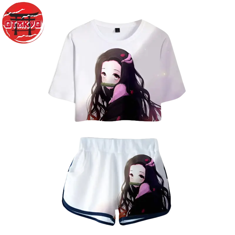 Pyjama Femme Kamado Blanc - Demon Slayer™