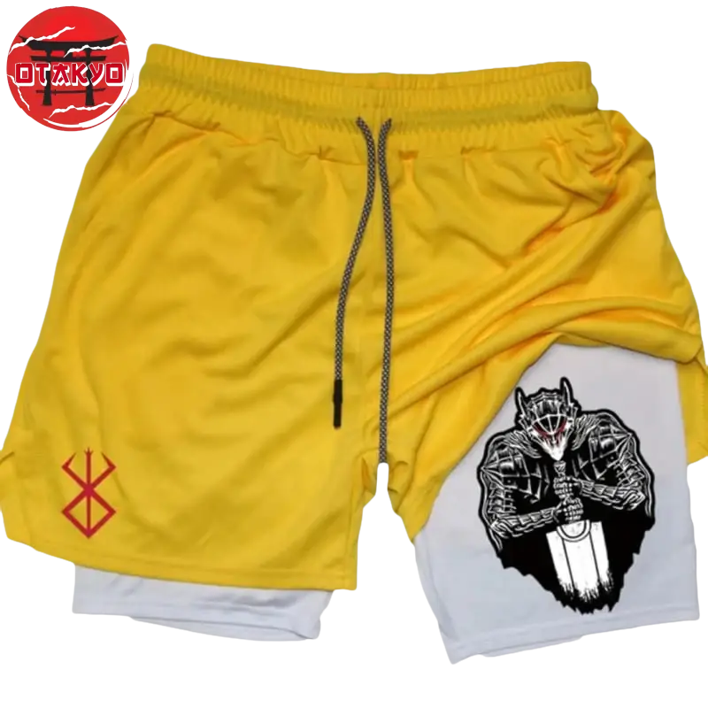 Short Le Chevalier Noir Jaune et Blanc - Berserk™