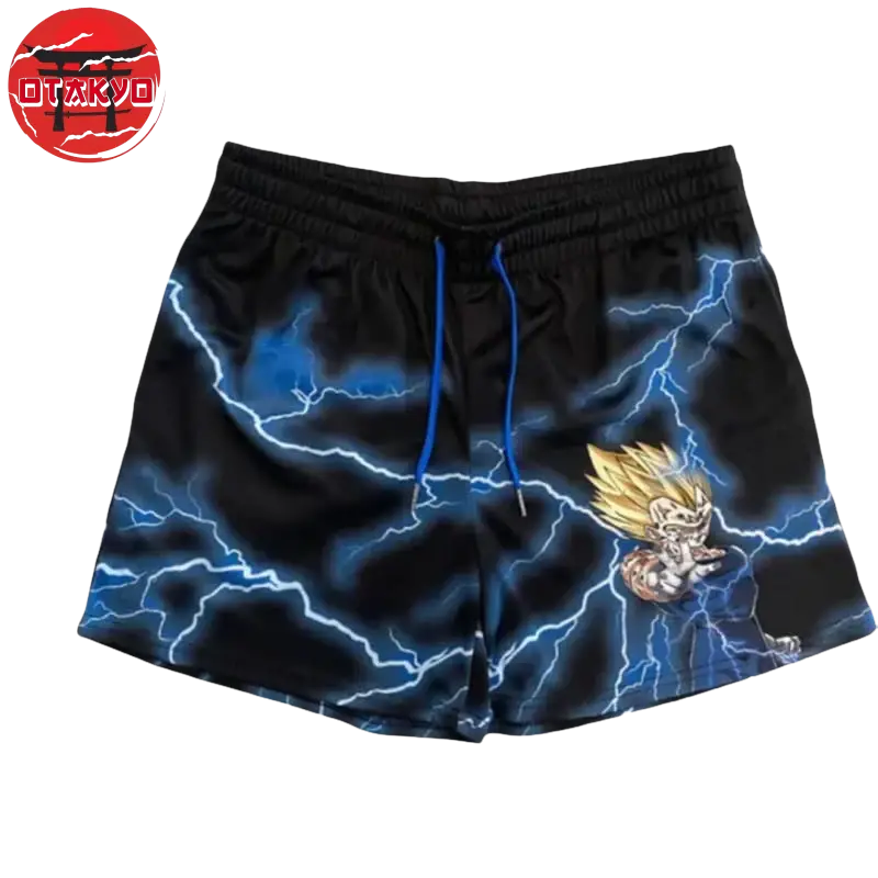 Short Majin Vegeta Super Saiyan 2 Noir - Dragon Ball™