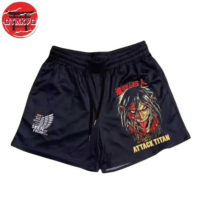 Short Titan Assaillant Noir - Attaque des Titans™