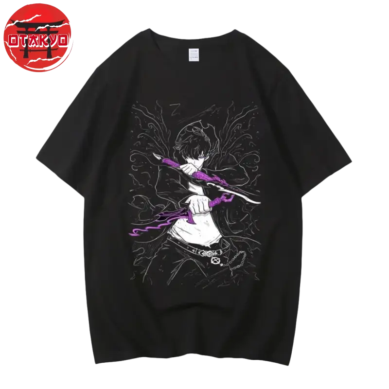 T-Shirt Sung Jin-Woo "Dagues du Roi Démon" - Solo Leveling™