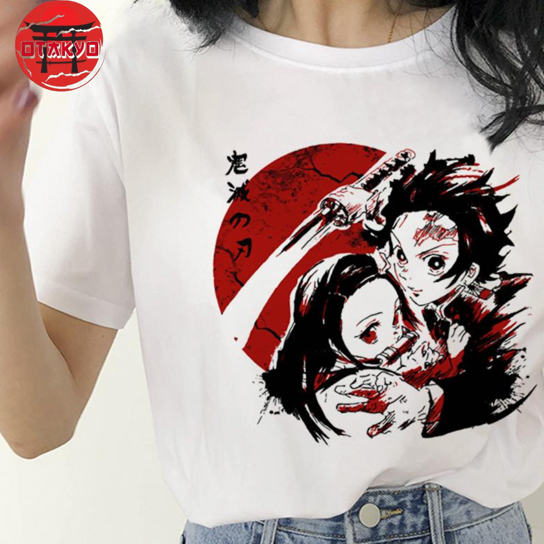 T-Shirt Tanjiro avec Nezuko - Demon Slayer™