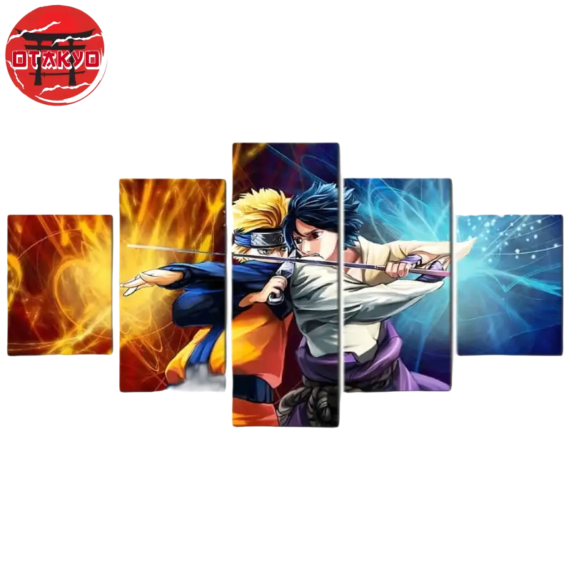 Tableau Bataille de Naruto et Sasuke - Naruto Shippuden™