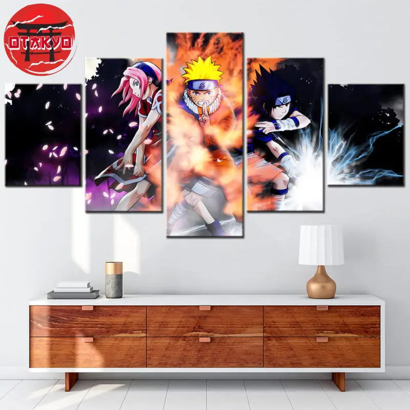 Tableau Equipe 7 Attaque Signature - Naruto Shippuden™