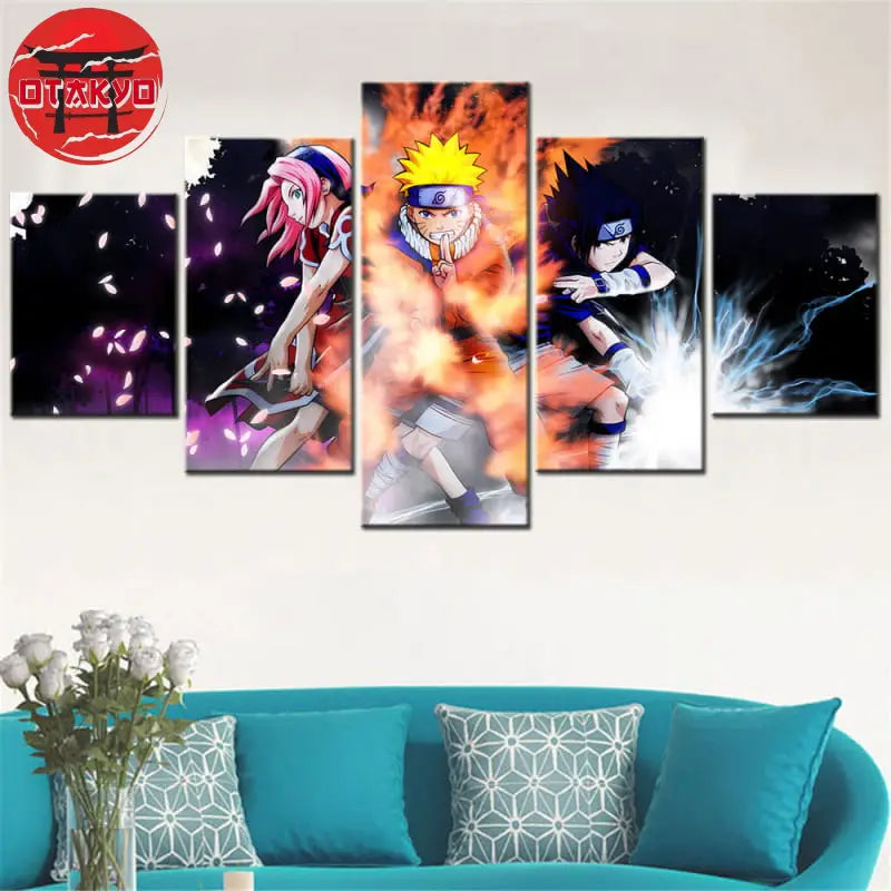 Tableau Equipe 7 Attaque Signature - Naruto Shippuden™