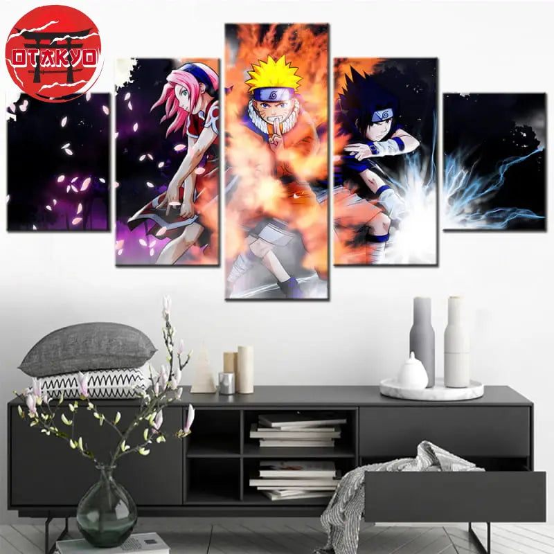 Tableau Equipe 7 Attaque Signature - Naruto Shippuden™