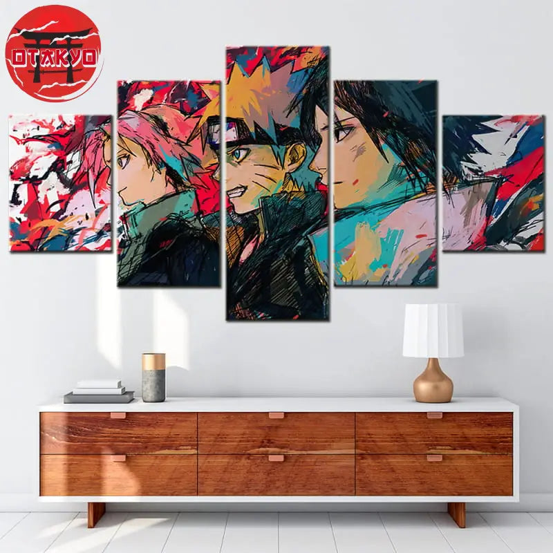 Tableau Equipe 7 Le combat Final - Naruto Shippuden™