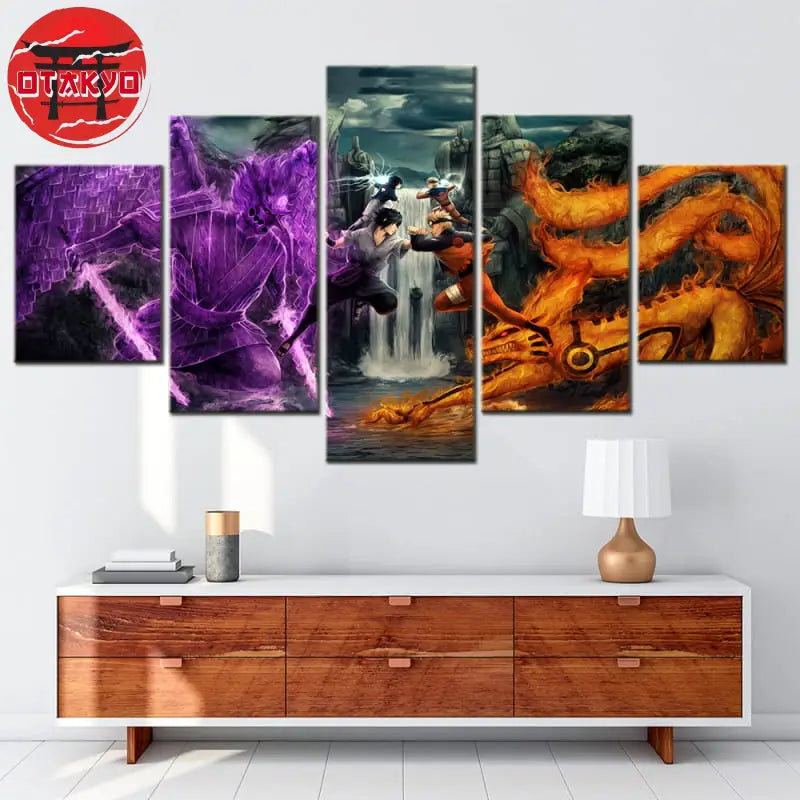 Tableau Naruto vs Sasuke Vallée de la Fin - Naruto Shippuden™