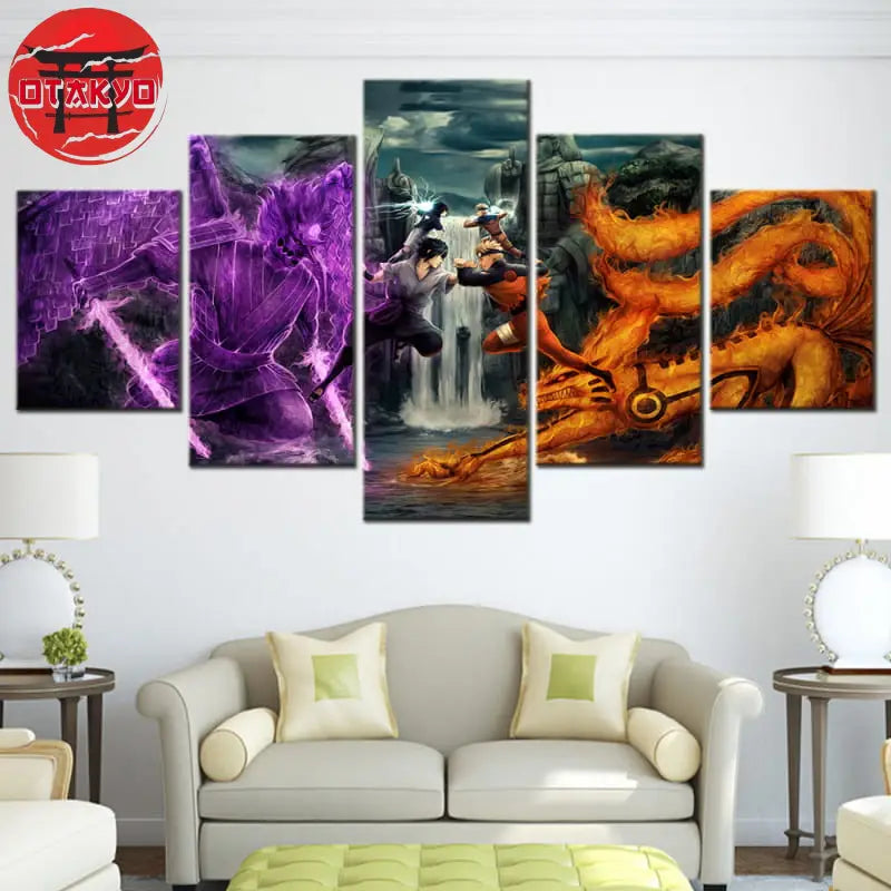 Tableau Naruto vs Sasuke Vallée de la Fin - Naruto Shippuden™
