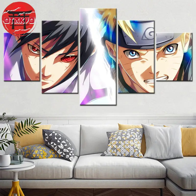 Tableau Sasuke & Naruto Duel des Destinées - Naruto Shippuden™