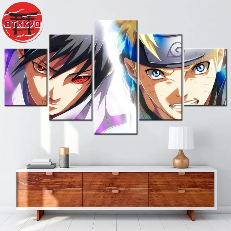 Tableau Sasuke & Naruto Duel des Destinées - Naruto Shippuden™