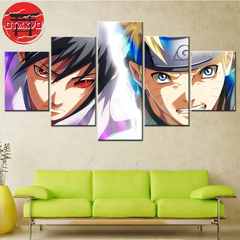 Tableau Sasuke & Naruto Duel des Destinées - Naruto Shippuden™