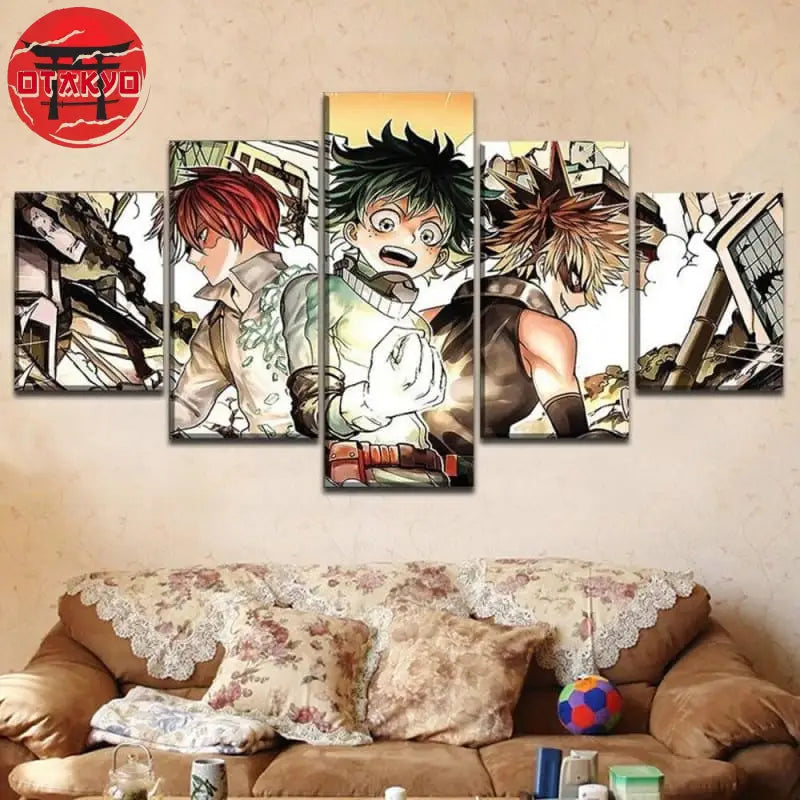 Tableau Shoto, Izuku et Bakugo -My Hero Academia