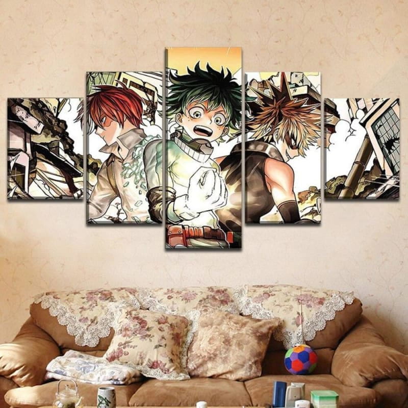 Tableau Shoto, Izuku et Bakugo -My Hero Academia