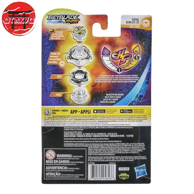 Toupie Royal Genesis G5 Swipe Hybrid-H - Beyblade Burst Rise™
