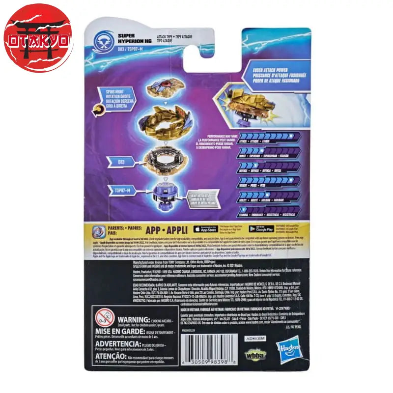 Toupie Super Hyperion H6 1A-D Xceed-SPM - Beyblade Burst Surge™