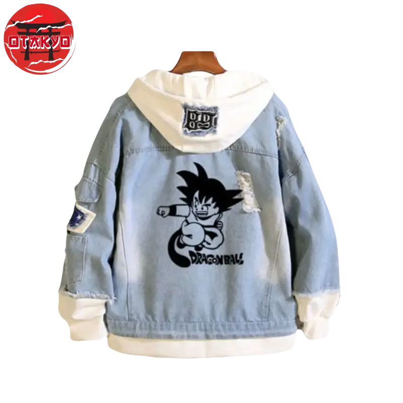 veste-en-jean-goku-dragon-ball-z