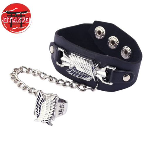 Bracelet + Bague "Bataillon D’Exploration" - Attaque Des Titans™