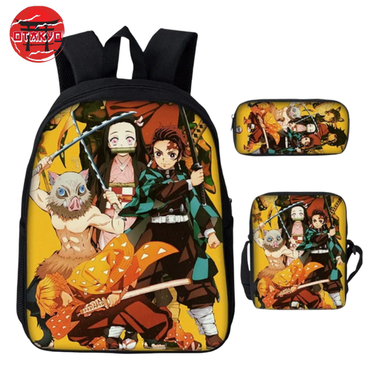 Cartable avec Trousse et Sacoche All Stars - Demon Slayer™